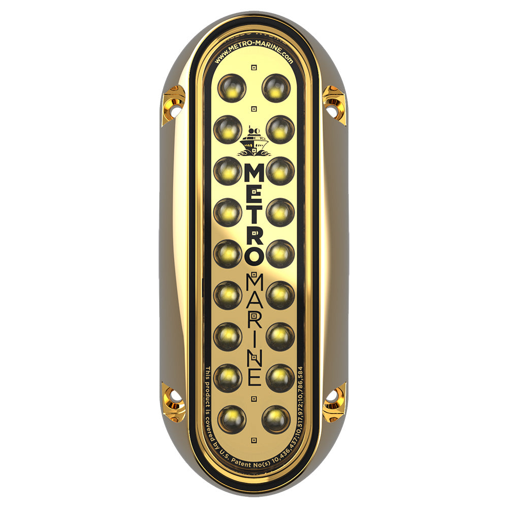 Metro Marine HighOutput Elongated Vertical Mount Light wIntelligent Monochromatic LEDs White 45 Beam FBME1VW345