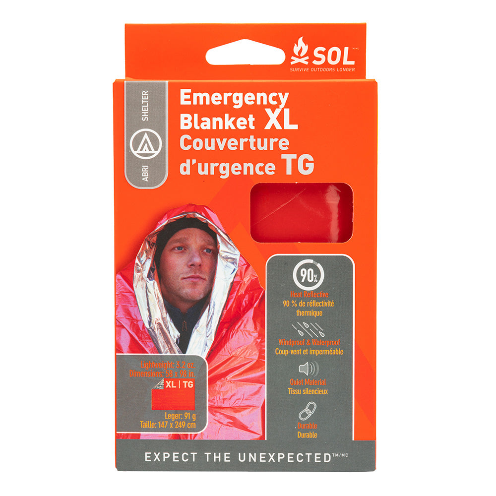 SOL Survive Outdoor Longer Emergency Blanket XL 01401701