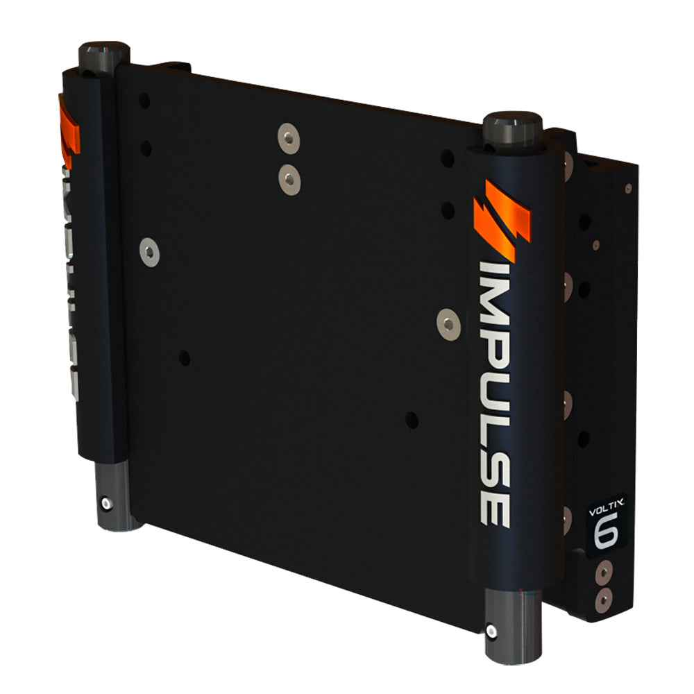 IMPULSE 6 Set Back Electric Jack Plate wStandard Control Black Anodize 75052B