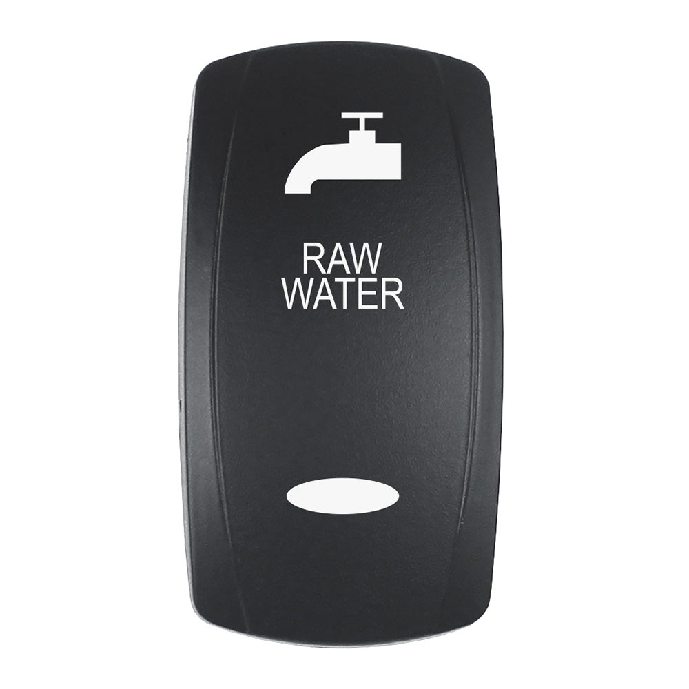 Pacer Actuator RAW WATER fV Series Contura Switches Black Laser Etched TopBottom Light EV2LERAW