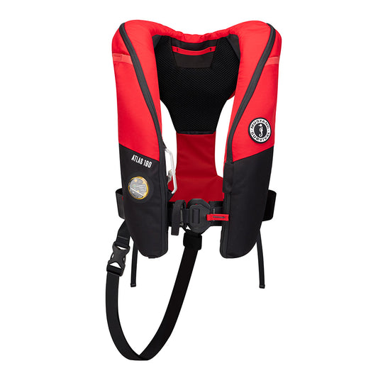 Mustang Atlas 190 DLX Open Ocean Inflatable PFD RedBlack MD3195E11230
