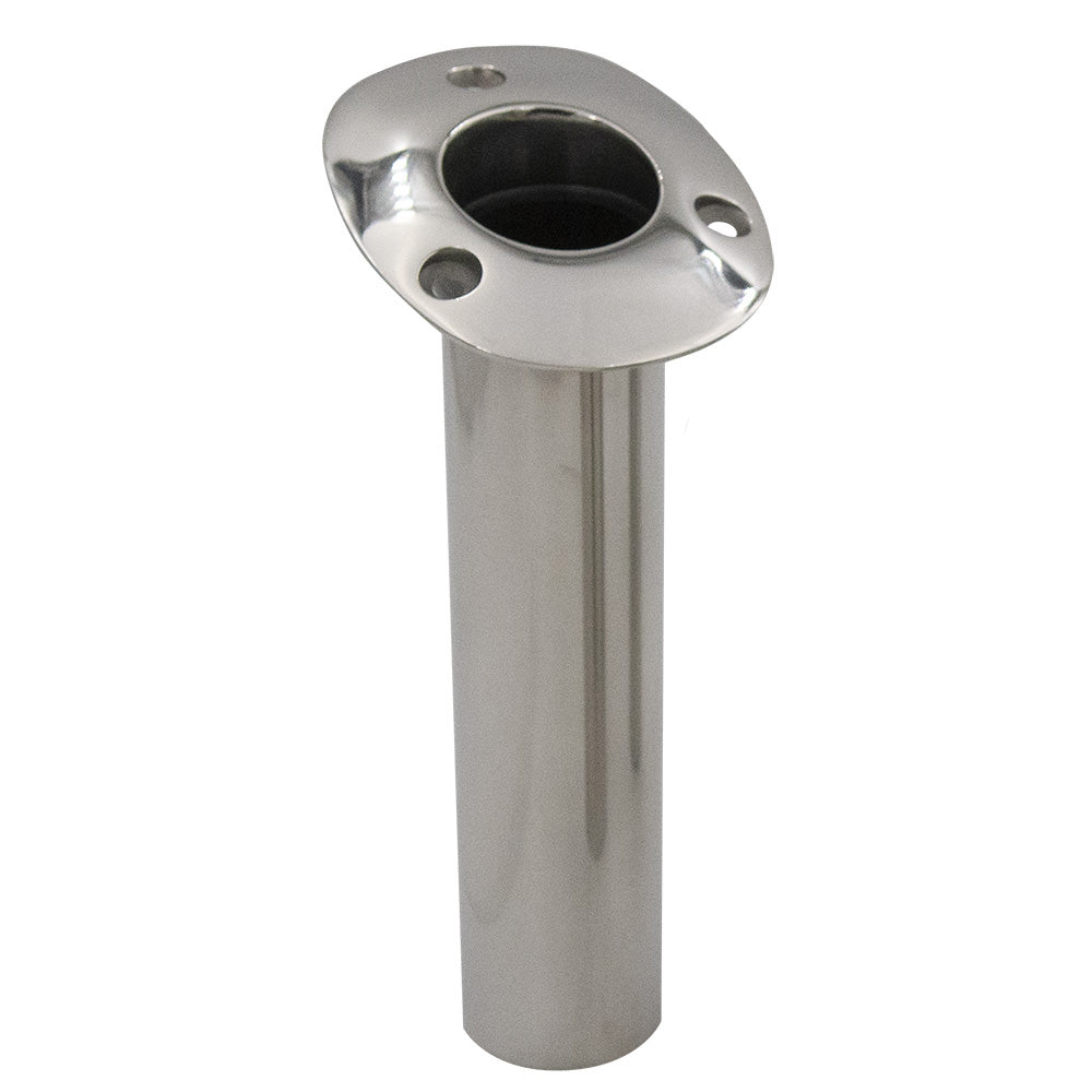 CE Smith Flush Mount Rod Holder 15 Degree wDrain Black Liner No Logo 53671CNA