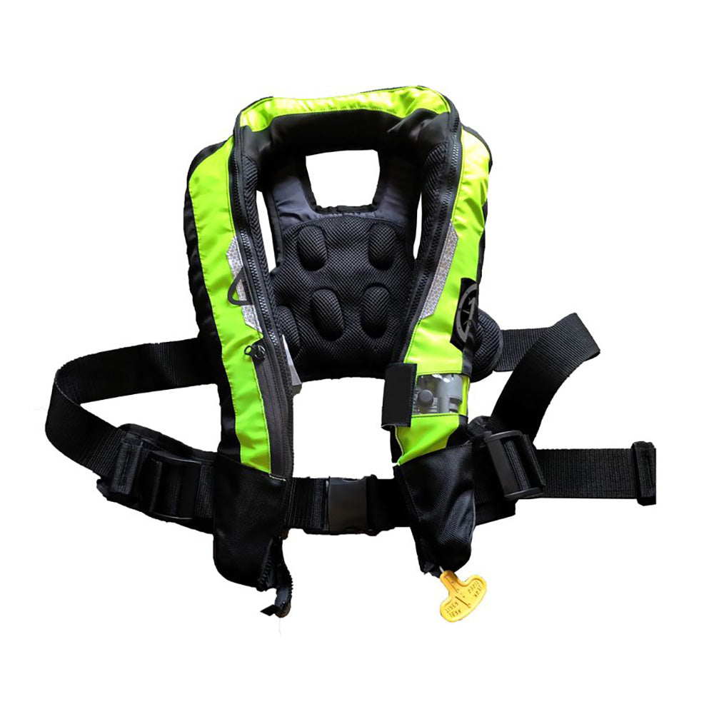 First Watch AutoManual Convertible 38g Inflatable PFD HiVis Yellow FW40PROAMHV