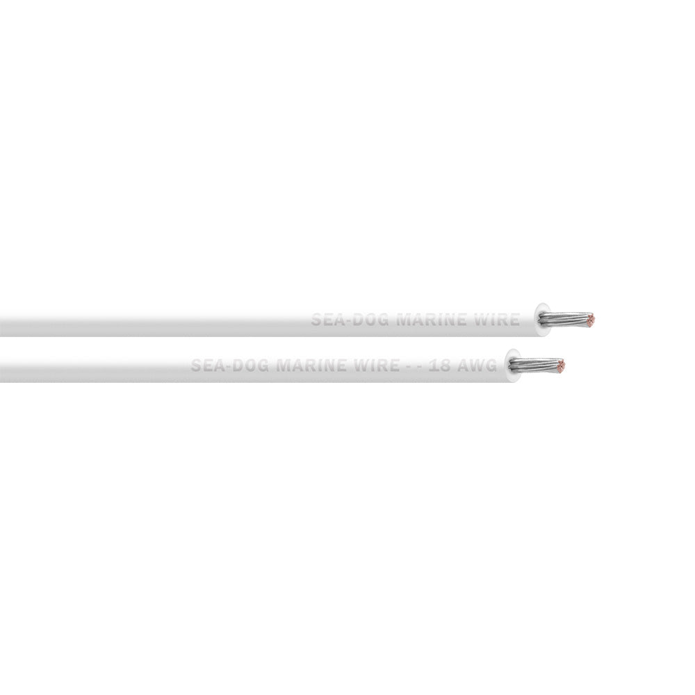 SeaDog 18 AWG White Primary Wire 25 8018050