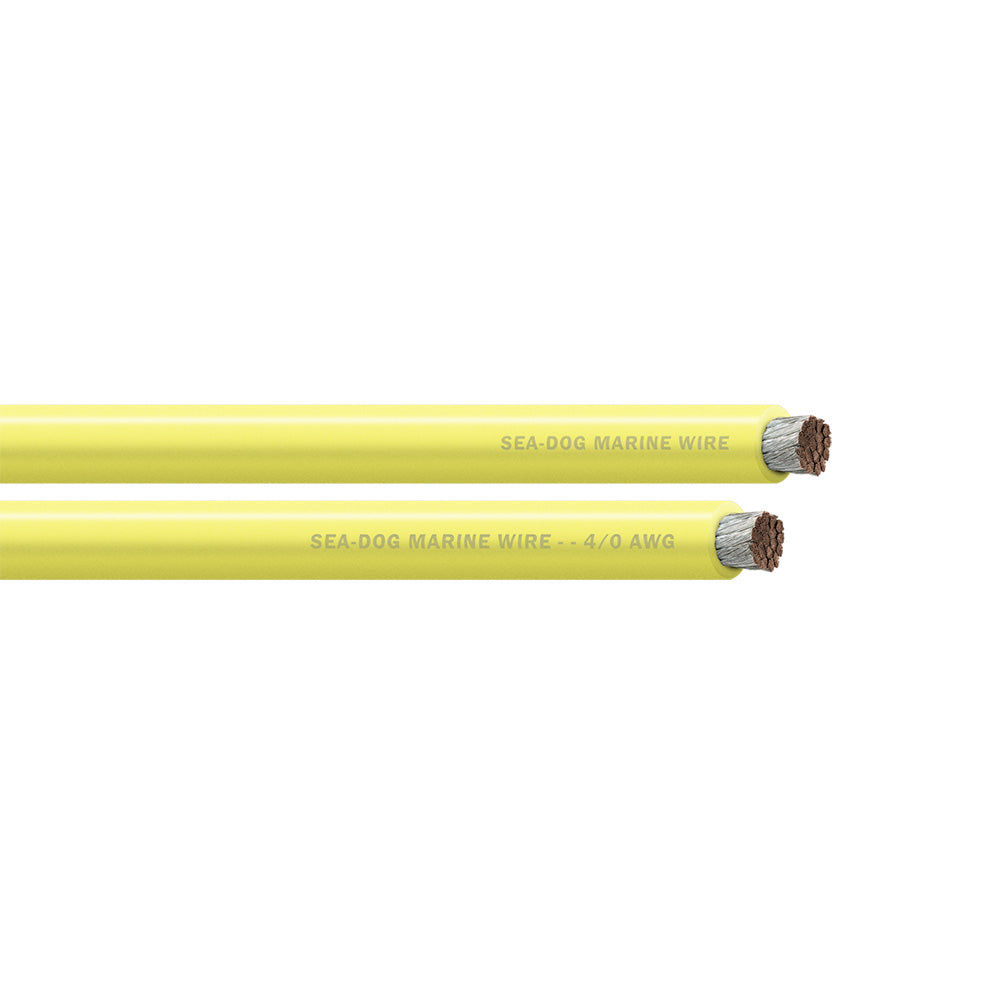 SeaDog 40 AWG Yellow Battery Cable 50 8041031