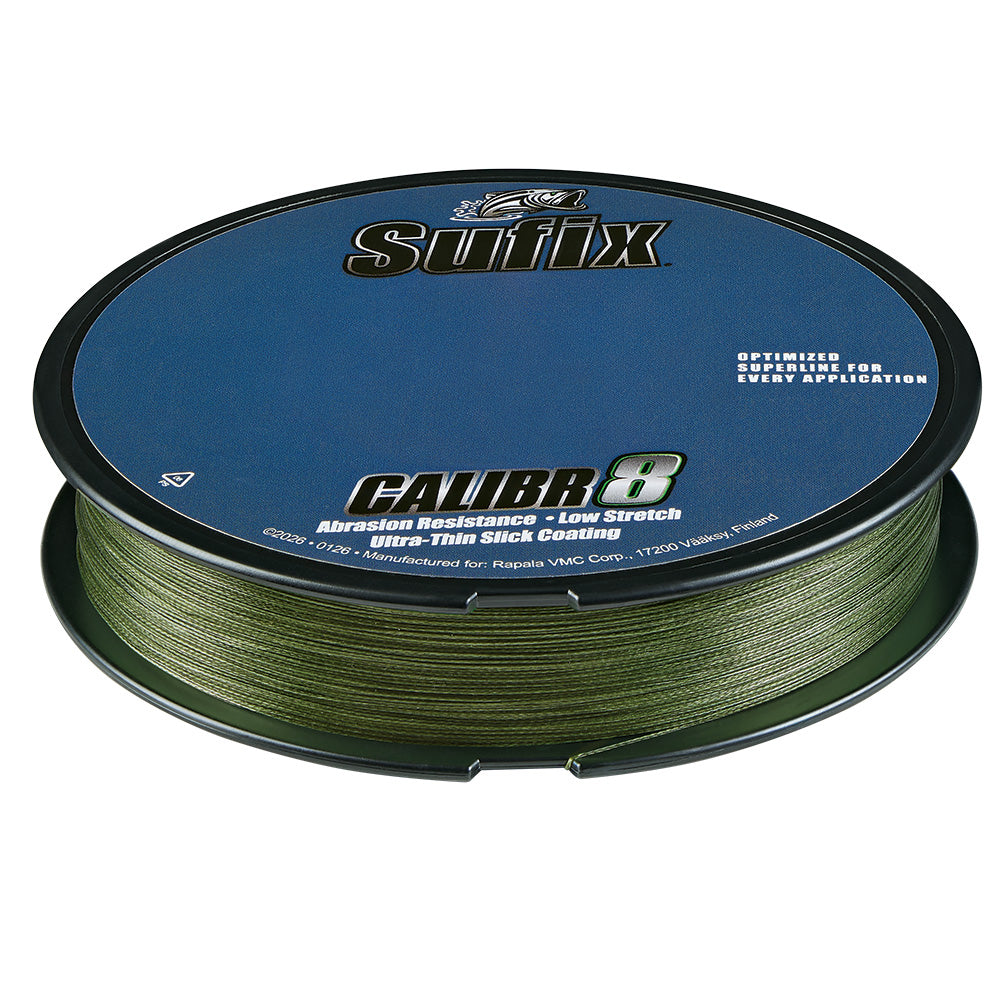 Sufix Calibr8 Braid 300yds 50lb Low Vis Green 694150G