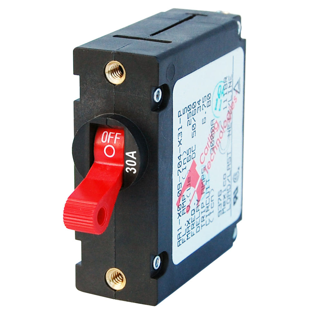 Blue Sea 7221 AC DC Single Pole Magnetic World Circuit Breaker 30 Amp 7221