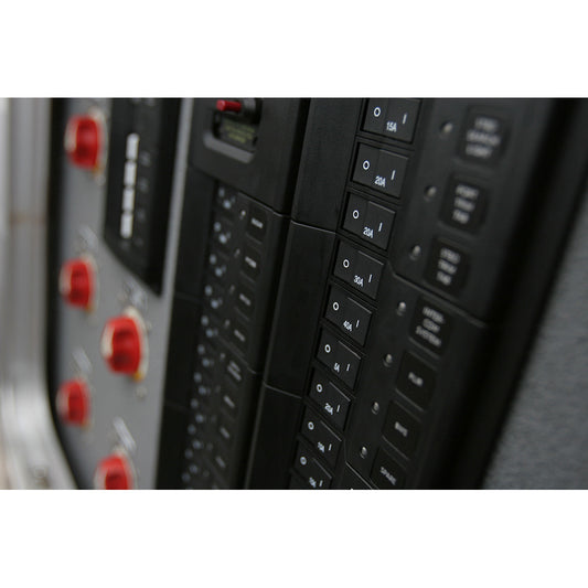 Blue Sea 7406 Single Pole Small Case 2 Flat Rocker Circuit Breaker 30 Amp 7406