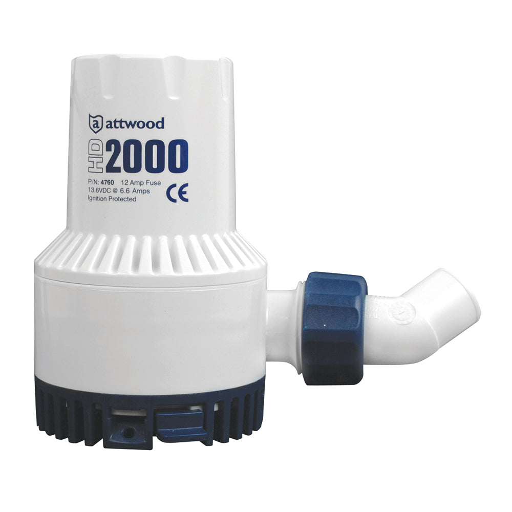 Attwood HeavyDuty Bilge Pump 2000 Series 12V 2000 GPH 47604