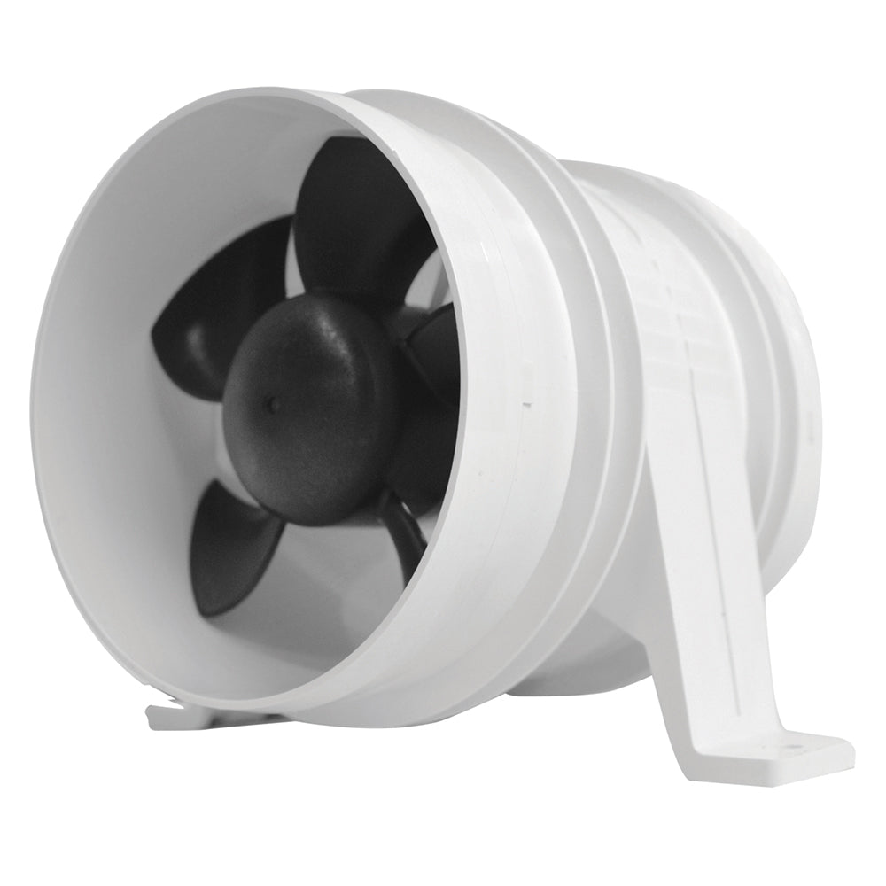 Attwood Turbo 4000 Series II WaterResistant InLine Blower 12V White 17494
