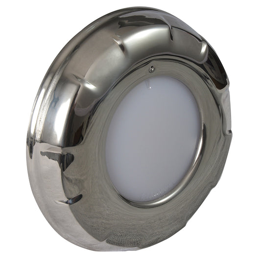 Lumitec Aurora LED Dome Light Polished SS Finish 2Color WhiteRed Dimming 101139