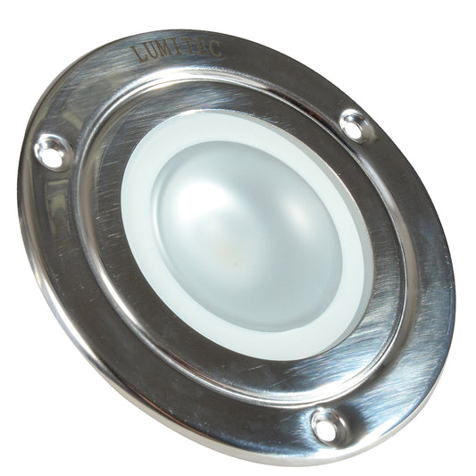 Lumitec Shadow Flush Mount Down Light Polished SS Finish 3Color RedBlue Non Dimming wWhite Dimming 114118