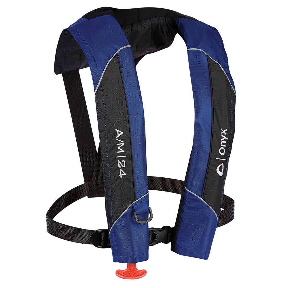Onyx AM24 AutomaticManual Inflatable PFD Life Jacket Blue 13200050000415