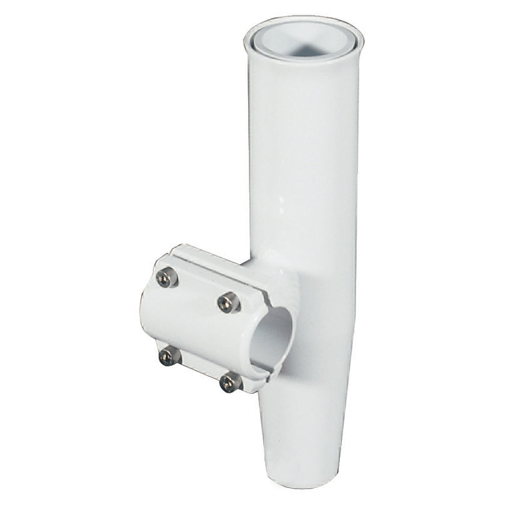 Lees ClampOn Rod Holder White Aluminum Horizontal Mount Fits 1660 OD Pipe RA5203WH