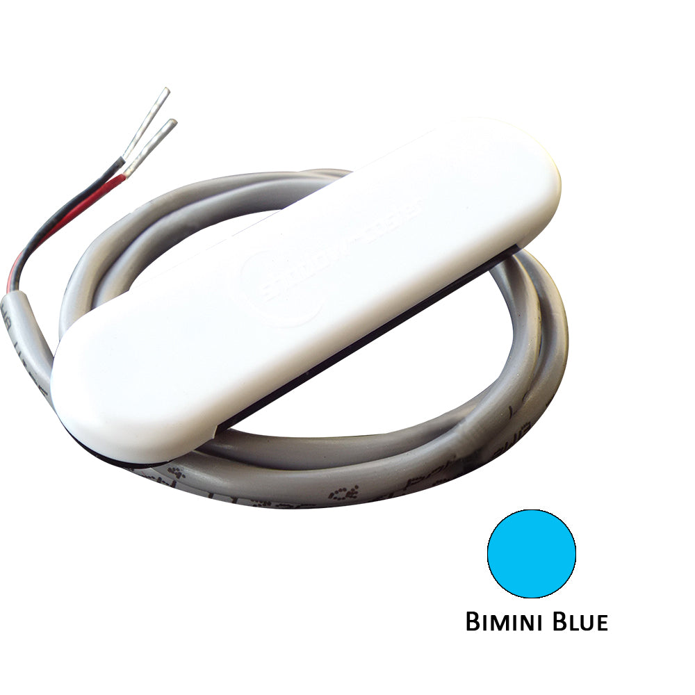 ShadowCaster Courtesy Light w2 Lead Wire White ABS Cover Bimini Blue 4Pack SCMCLBB4PACK