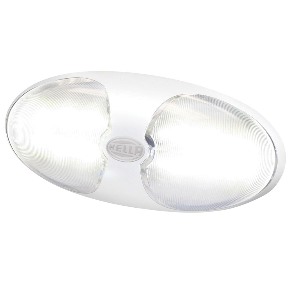 Hella Marine DuraLED 12 InteriorExterior Lamp wSwitch White LED White Housing 980704001