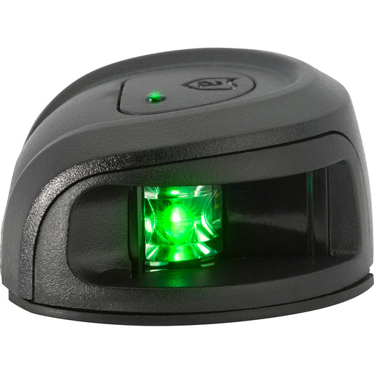 Attwood LightArmor Deck Mount Navigation Light Black Composite Starboard green 2NM NV2012PBG7