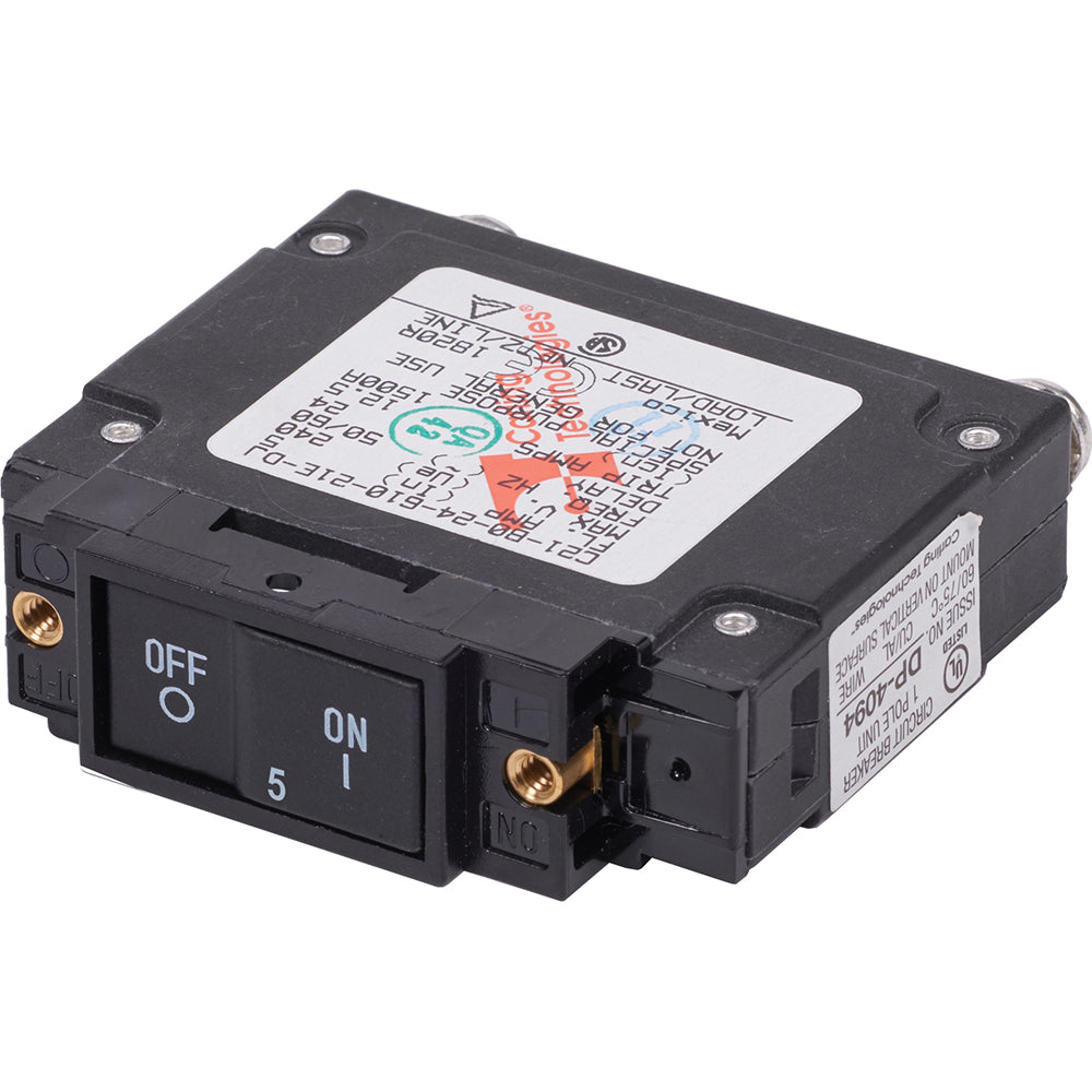 Blue Sea 7454 UL489 Circuit Breaker 5A Flat Rocker 7454