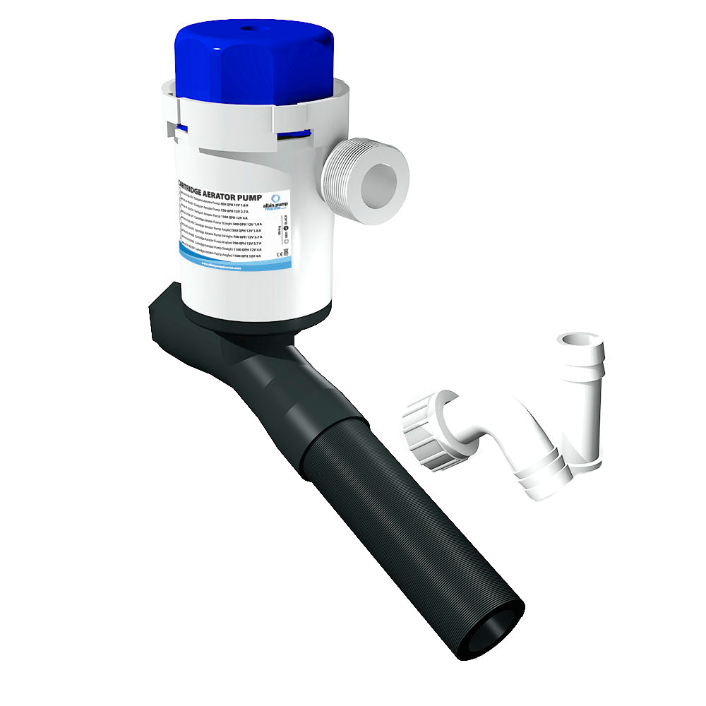 Albin Group Cartridge Aerator Pump 500 GPS 12V Angled 0105078