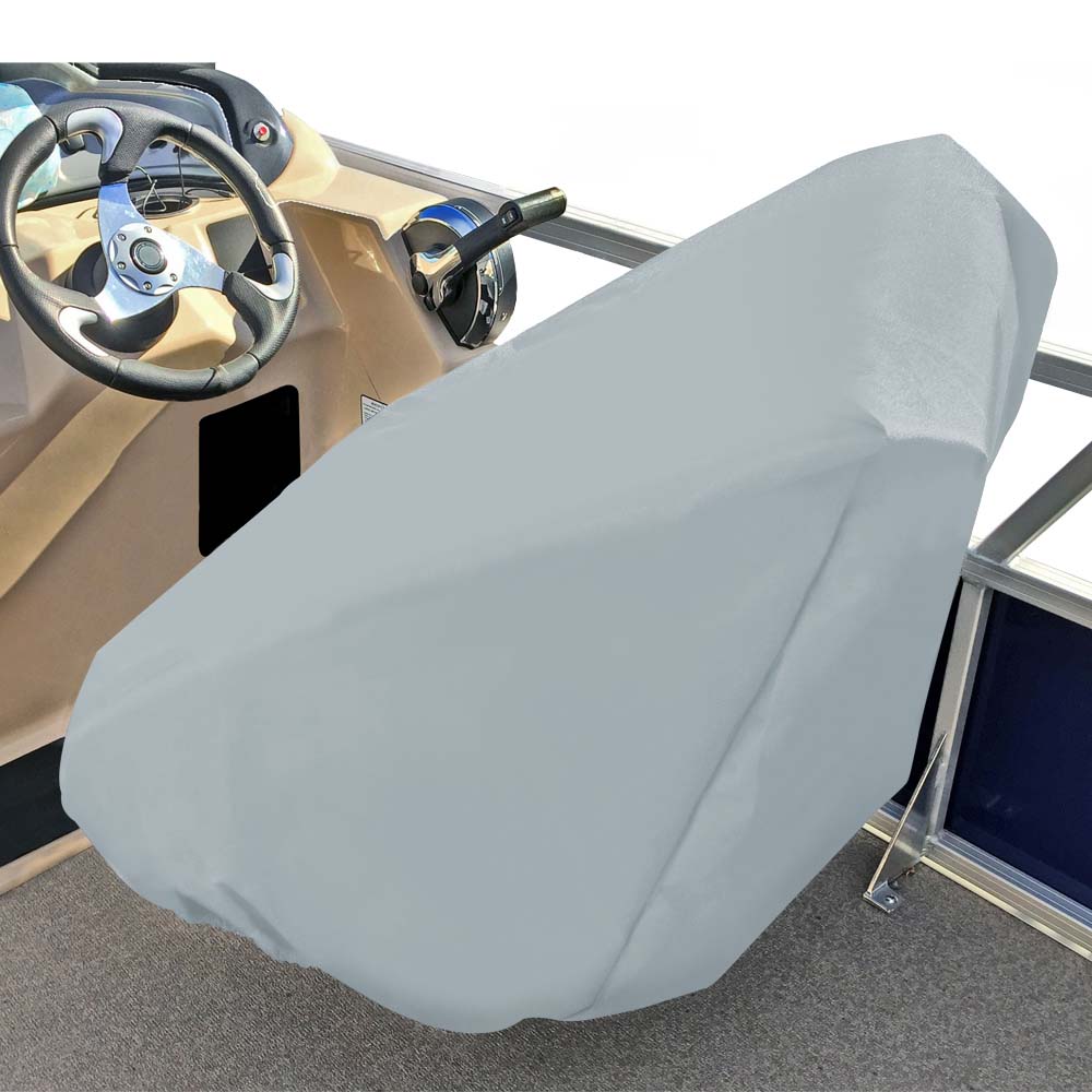 Carver PolyFlex II Captains Chair Cover Fits up to 32H x 26W x 25D Grey 61061F10