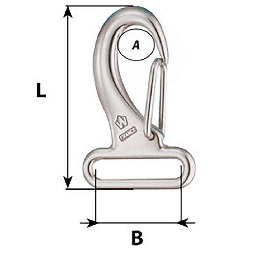 Wichard Webbing Snap Hook 30mm Length 60mm 02284