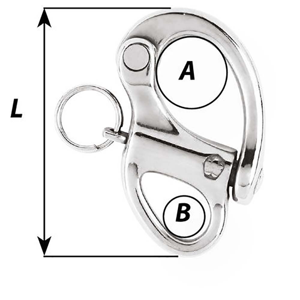 Wichard 138 Snap Shackle wFixed Eye 35mm 02470
