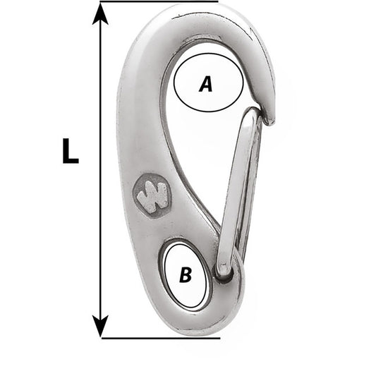 Wichard Safety Snap Hook 35mm 02479
