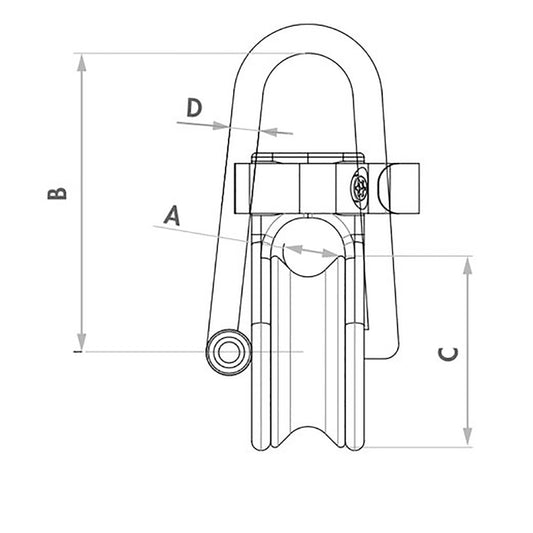 Wichard Soft Snatch Block 12mm Rope Size 36020