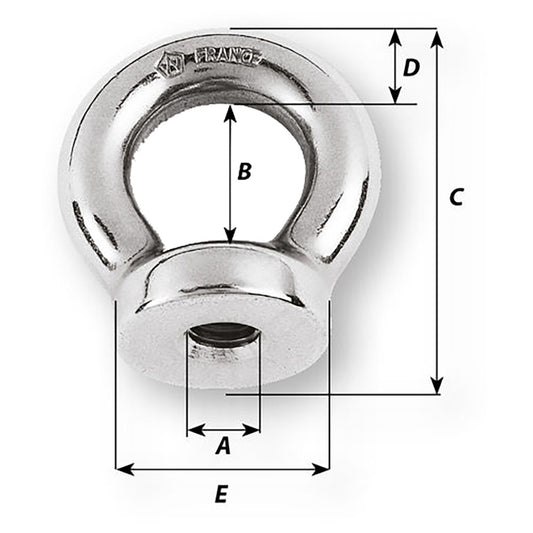 Wichard 12 Eye Nut 1116 Diameter 06361
