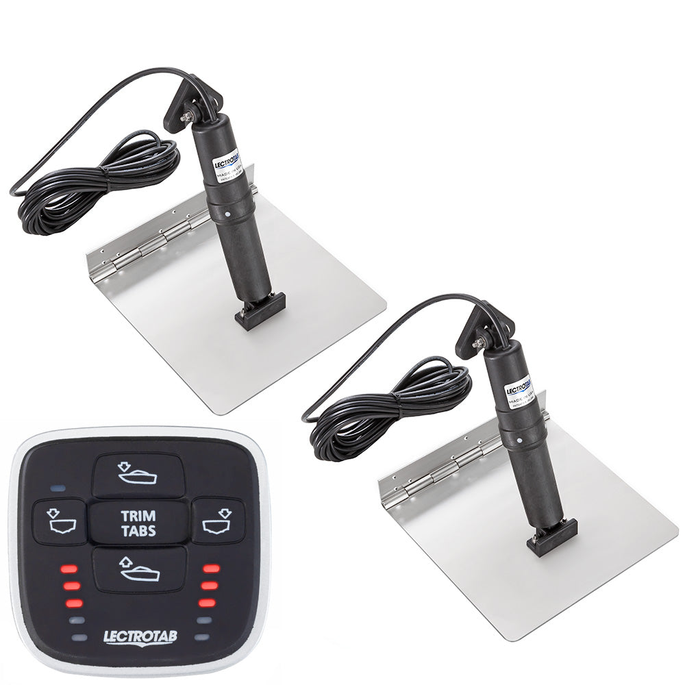 Lectrotab XKA Stainless Steel Trim Tab Kit wMLC1 Control 12 x 18 XKASML12X18