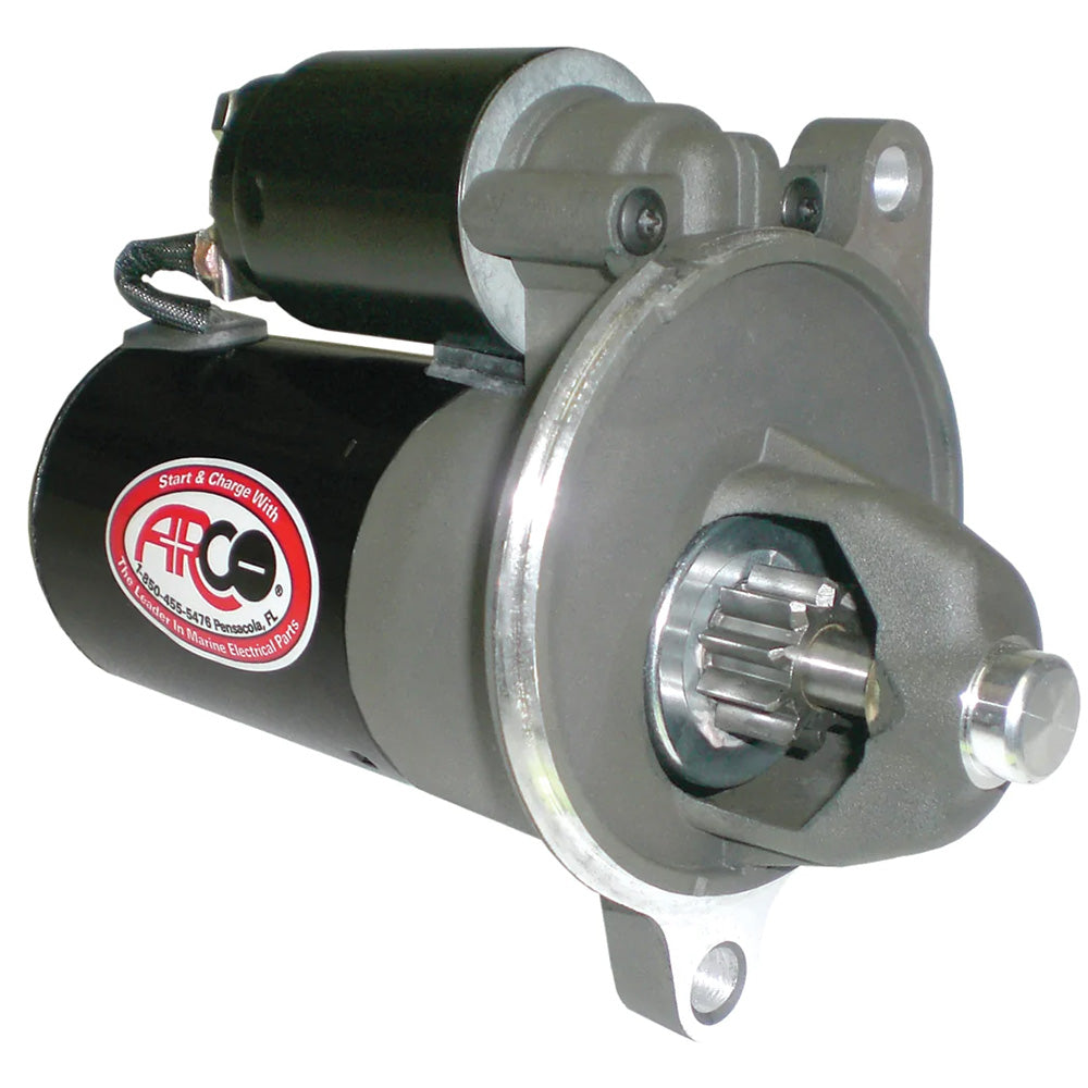 ARCO Marine HighPerformance Inboard Starter wGear Reduction Permanent Magnet Clockwise Rotation 70200