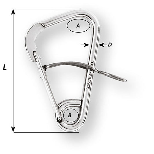 Wichard Automatic Mooring Hook 170mm Length 61116 02329