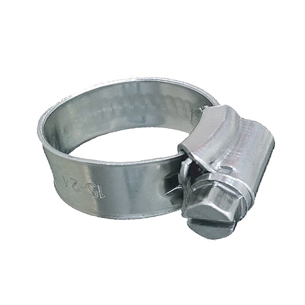 Trident Marine 316 SS NonPerforated Worm Gear Hose Clamp 38 Band 11322532 Clamping Range 10Pack SAE Size 6 7050381