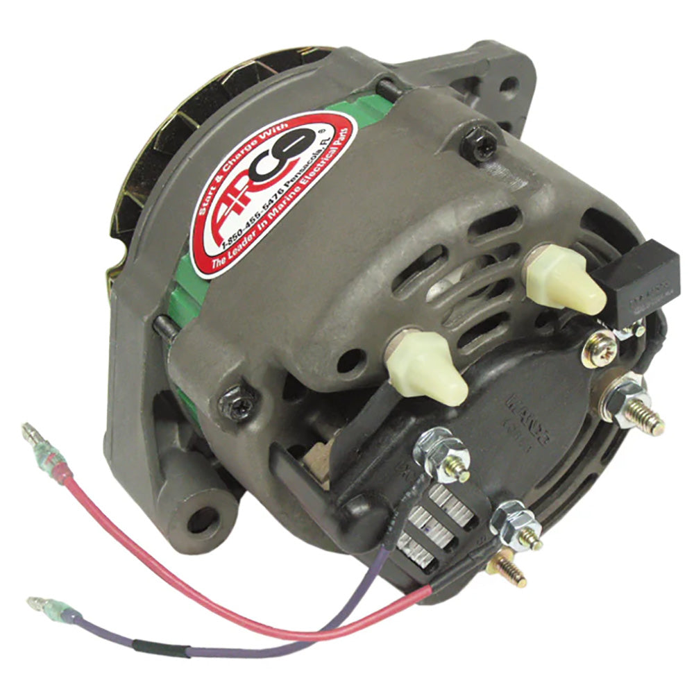 ARCO Marine Premium Replacement Alternator wMultiGroove Serpentine Pulley 12V 65A 60060