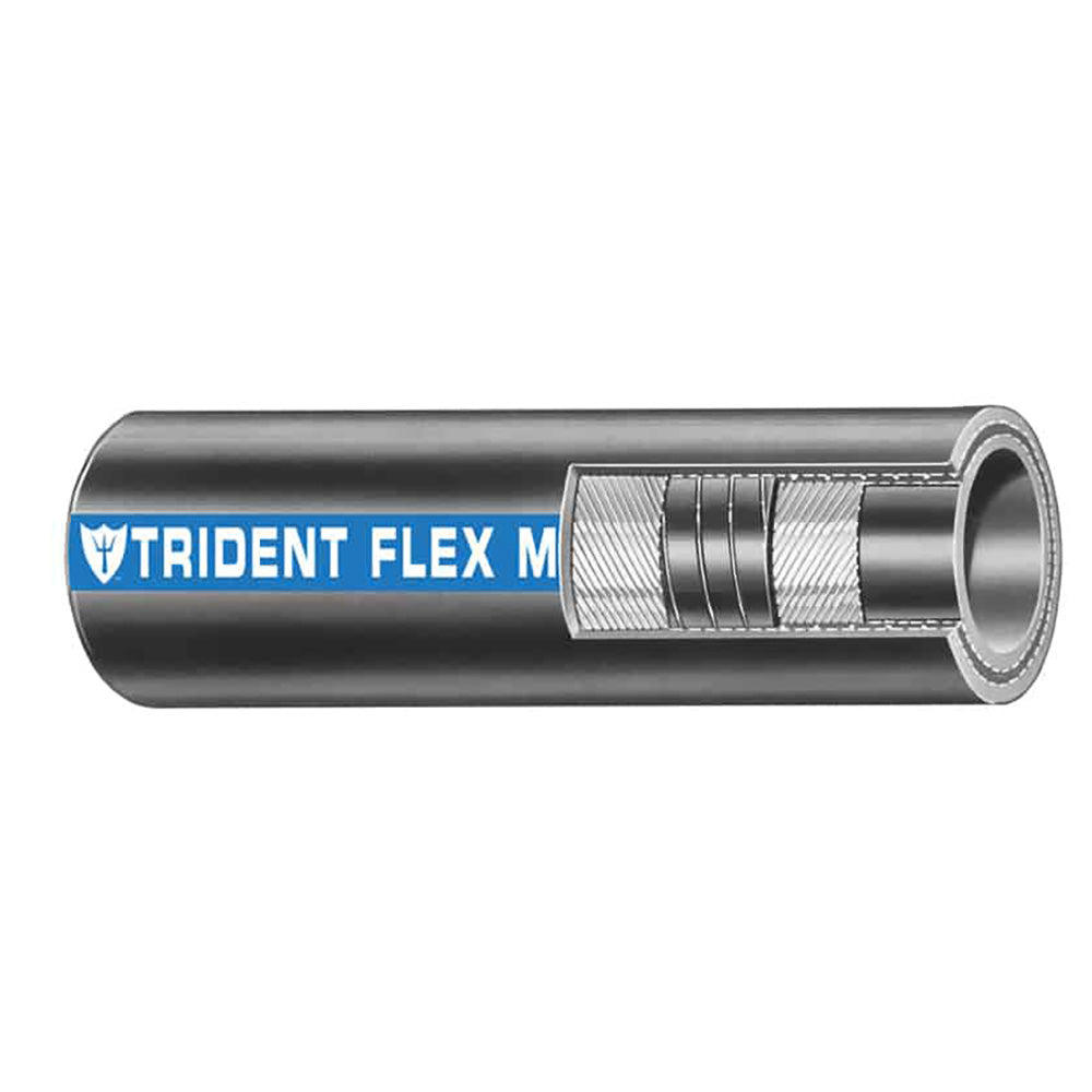 Trident Marine 1 Flex Marine Wet Exhaust Water Hose Black Sold by the Foot 1001006FT