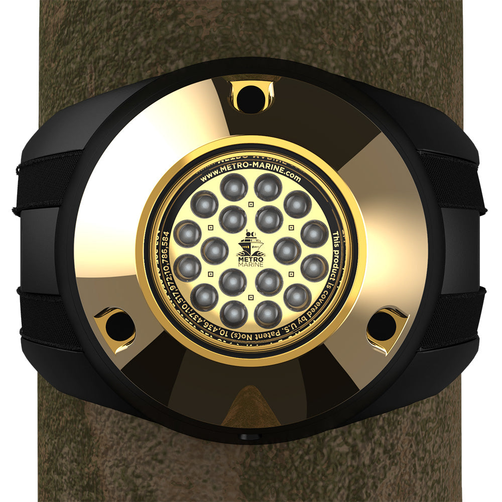 Metro Marine HighOutput Piling Mount Underwater Light wIntelligent Monochromatic LEDs  Blue 90 Beam FPMR1B390