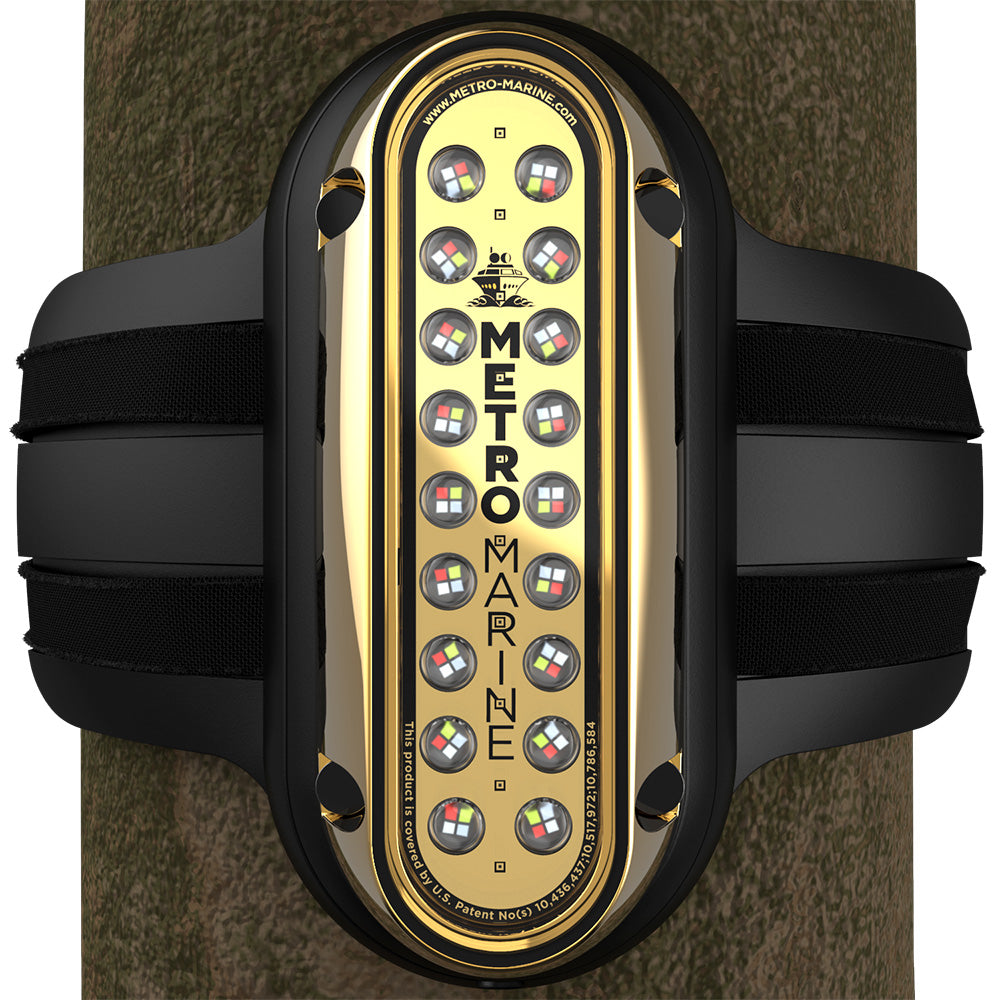Metro Marine HighOutput Vertical Piling Mount Light wIntelligent Full Spectrum LEDs  RGBW 90 Beam FPME1VFS90