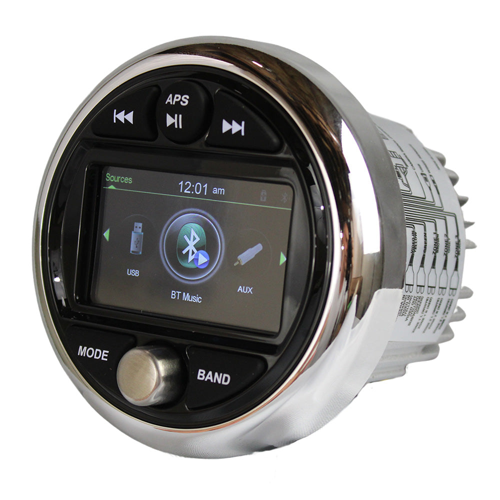 Banshee Marine 3 Gauge Style Radio wBluetooth BARSU31