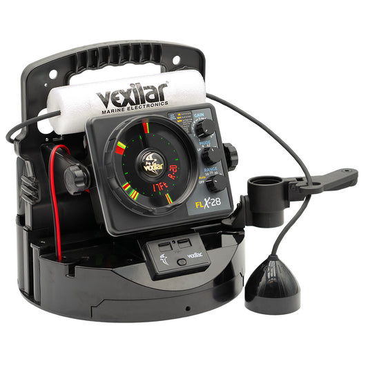 Vexilar FLX28 Pro Pack Elite Fishing System wPro View IceDucer Vexilar Lithium Battery PPEL28PV
