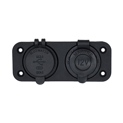 Bluewater Round Dual USBUSBC Charger 30004001A