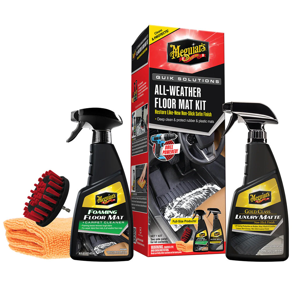 Meguiars Quik Solutions AllWeather Floor Mat Kit G55267