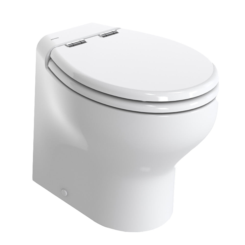 Thetford Silence Plus 2G wWood Polyester Soft Close Seat  Standard Solenoid  High White  24V TS2G024NWD00C00