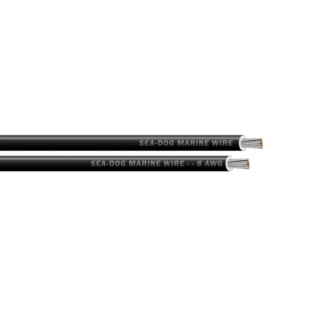 SeaDog 8 AWG Black Primary Wire  25 8008010