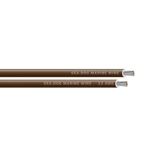 SeaDog 12 AWG Brown Primary Wire  250 8012074