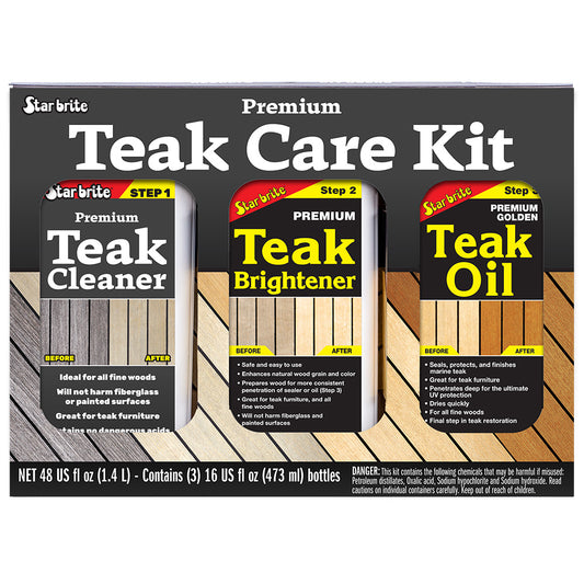 Star brite Premium Teak Care Kit  16 oz 81216