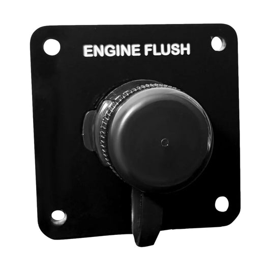 Flushmaster Vertical Single Outlet Flush Port Reroute  Black Acrylic  38 Barb SMQCR1BV38