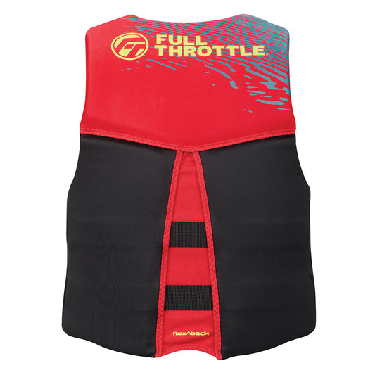 Full Throttle Mens RapidDry FlexBack Life Jacket  S  RedBlack 14250010002026