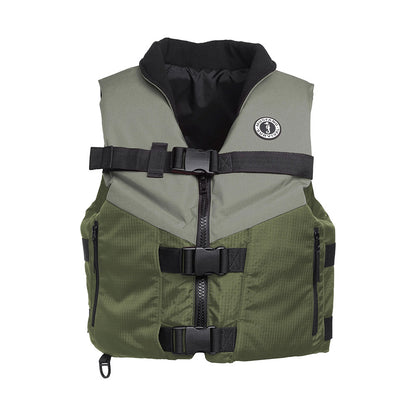 Mustang Accel Foam Vest  GreenGrey  Small MV4627833S