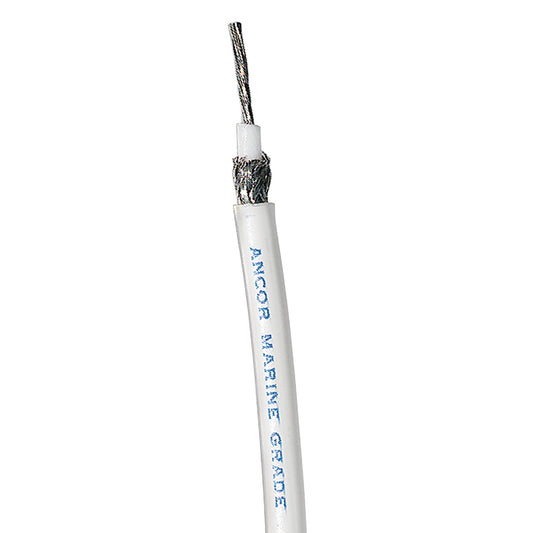 Ancor RG 8X White Tinned Coaxial Cable  100 151510