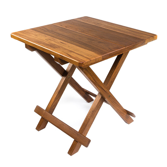 Whitecap Teak Solid Top Fold Away Table 60031